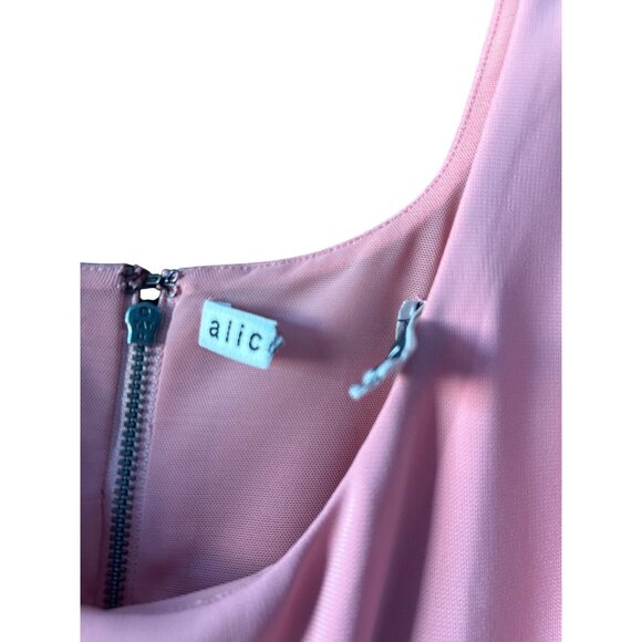 Alice + Olivia Arizona O-Ring Maxi Dress Pink Cutout Size 10 - Picture 11 of 16